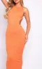 Coral Side Cut Outs Soft Knitted Maxi Dress sold by Pretty Little Thing