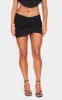 Black Woven Layered Diamante Micro Mini Skirt sold by Pretty Little Thing