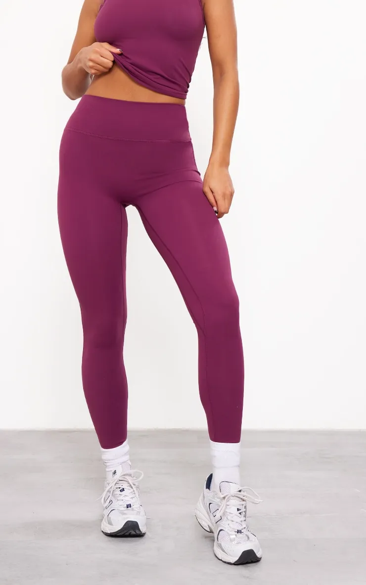 Plum Sculpt High Waist Gym Legging sold by Pretty Little Thing product image thumbnail 2