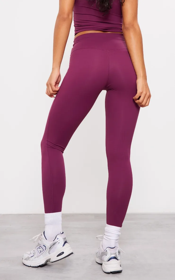 Plum Sculpt High Waist Gym Legging sold by Pretty Little Thing product image thumbnail 3