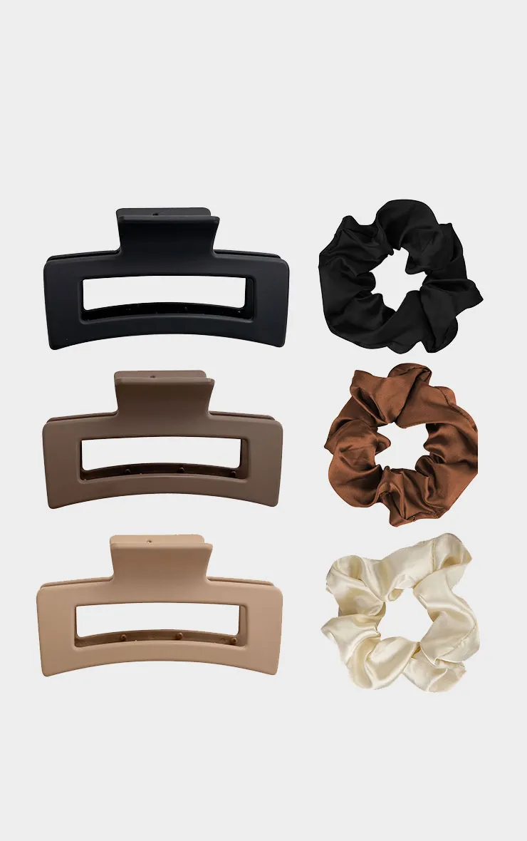 Brushworks Natural Hair Clip & Scrunchie Set sold by Pretty Little Thing product image thumbnail 2
