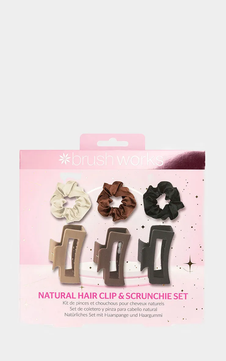Brushworks Natural Hair Clip & Scrunchie Set sold by Pretty Little Thing product image thumbnail 3