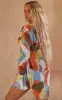 Multi Abstract Printed Oversized Beach Shirt sold by Pretty Little Thing
