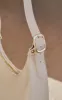 Cream Curved PU Shoulder Bag sold by Pretty Little Thing