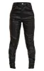 Black Faux Leather Button Straight Leg Trousers sold by Pretty Little Thing