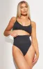 Black Shapewear High Waisted Control Thong sold by Pretty Little Thing