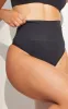 Black Shapewear High Waisted Control Thong sold by Pretty Little Thing