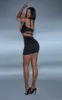 Black Strappy Mesh Detail Cut Out Bodycon Dress sold by Pretty Little Thing
