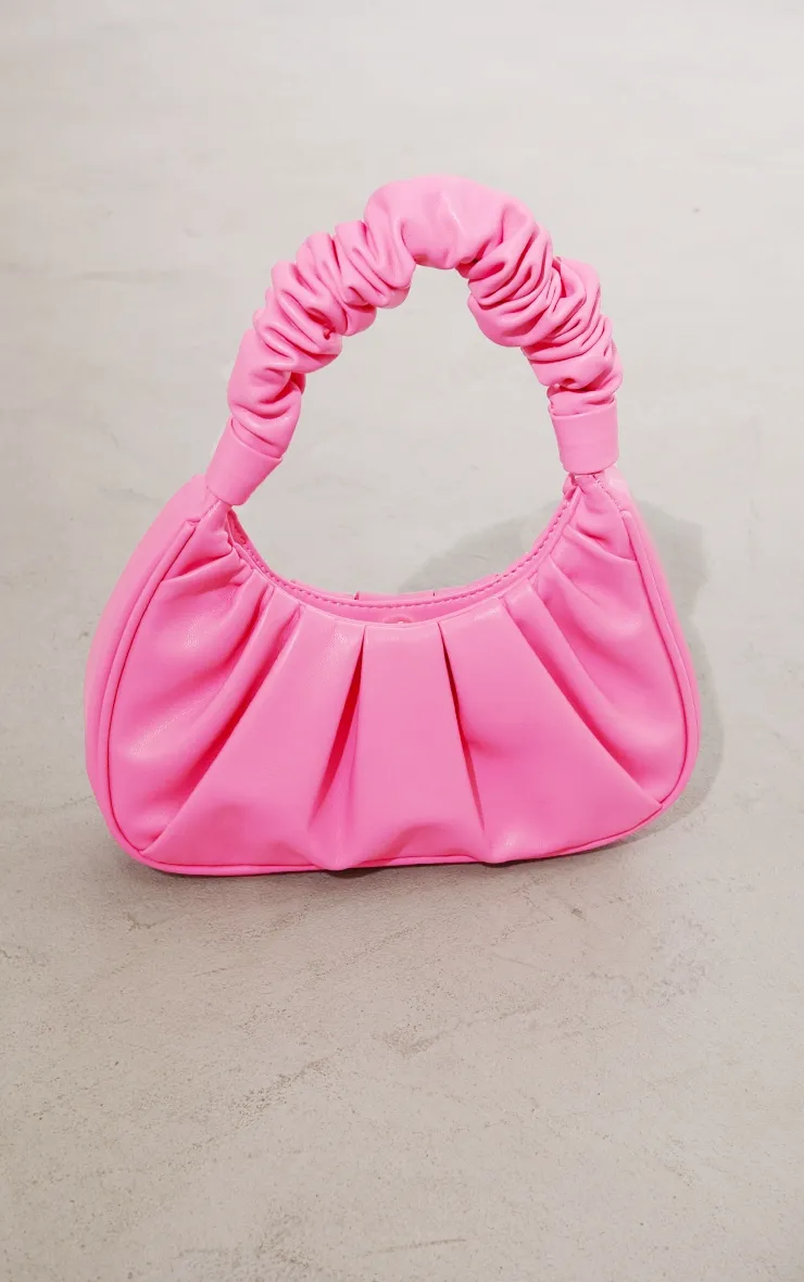 Pink Extreme Ruched Handle Shoulder Bag sold by Pretty Little Thing product image thumbnail 2