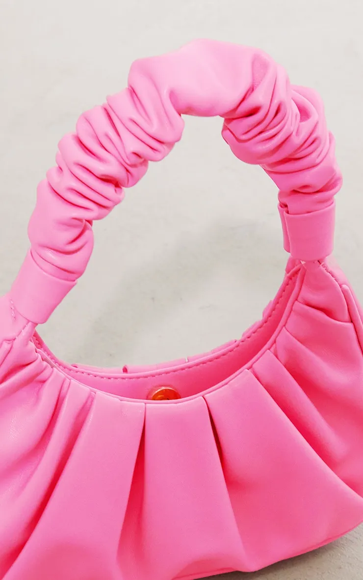 Pink Extreme Ruched Handle Shoulder Bag sold by Pretty Little Thing product image thumbnail 4