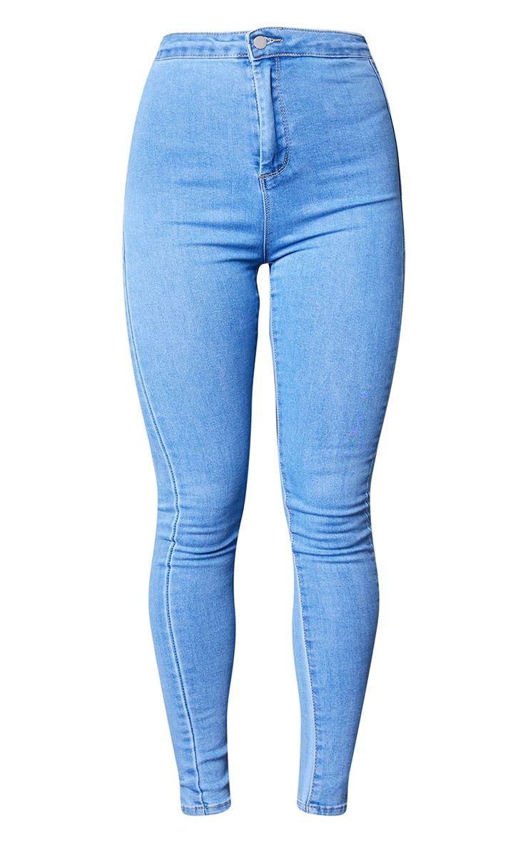 PRETTYLITTLETHING L30 Light Wash Skinny Disco Jeans sold by Pretty Little Thing product image thumbnail 5