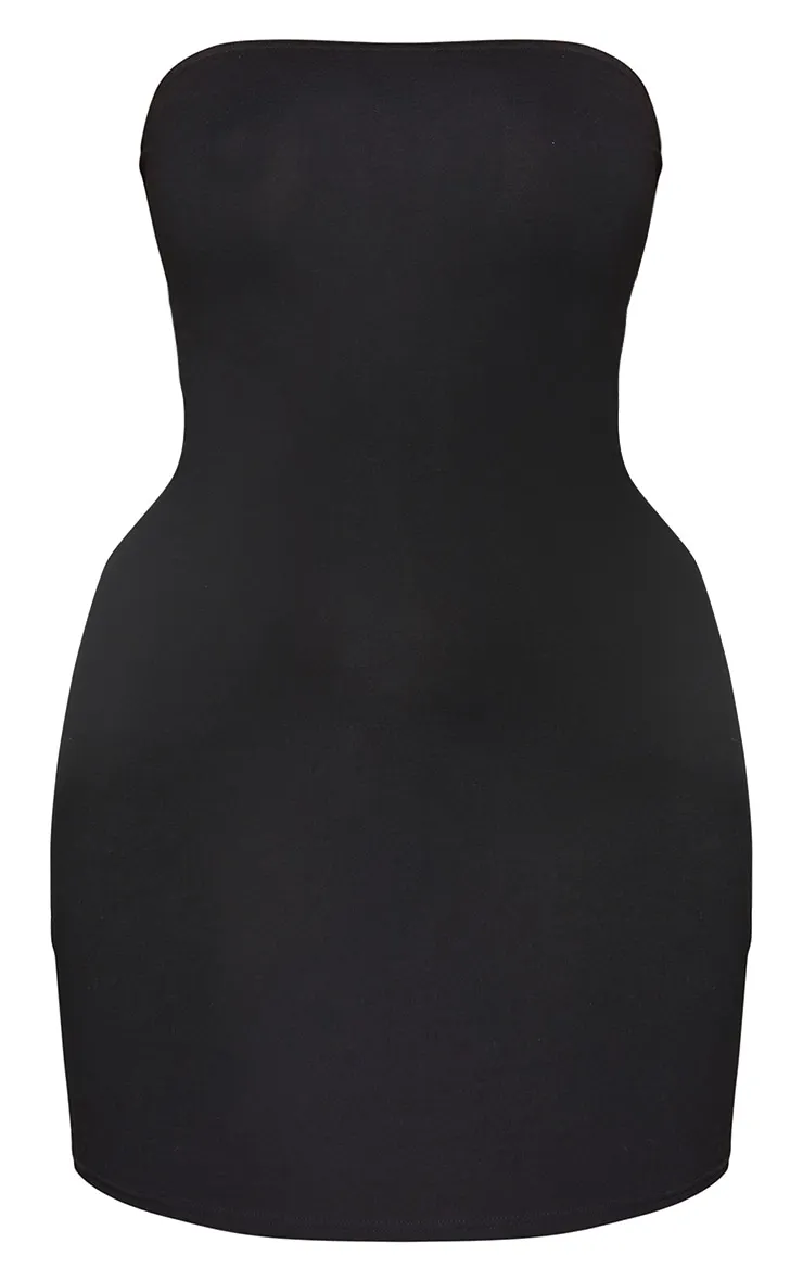 Plus Black Basic Jersey Bandeau Bodycon Dress sold by Pretty Little Thing product image thumbnail 5