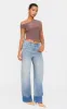 Light Brown Slinky Asymmetric Long Top sold by Pretty Little Thing