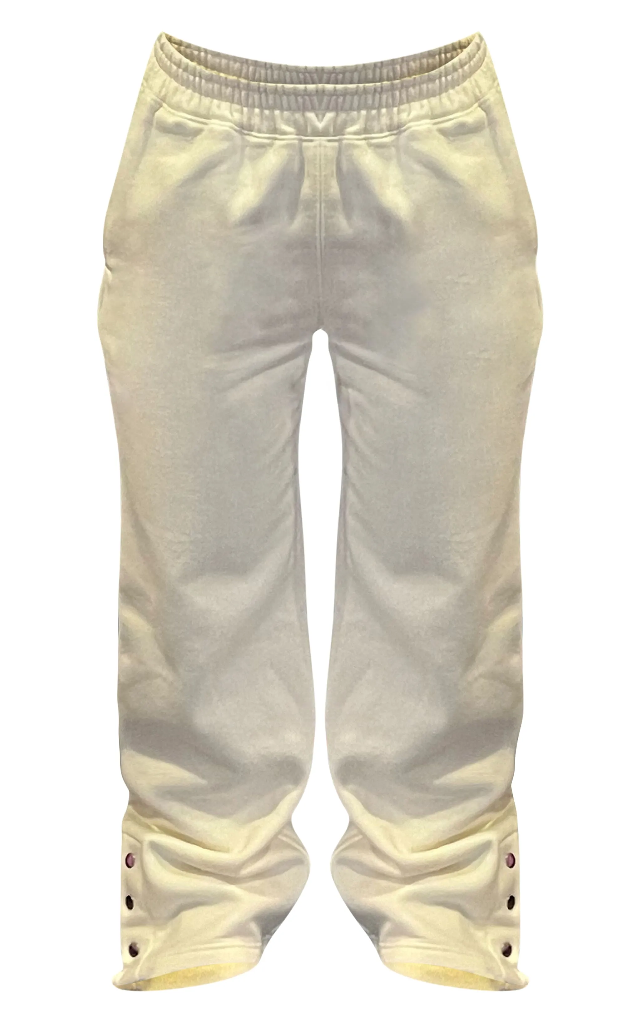 Cream Mid Rise Wide Leg Joggers sold by Pretty Little Thing product image thumbnail 5