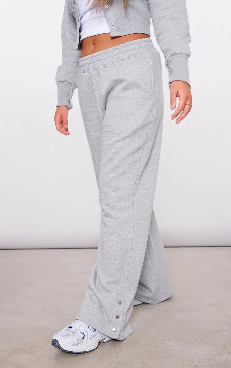 Ash Grey Mid Rise Wide Leg Joggers sold by Pretty Little Thing product image thumbnail 2