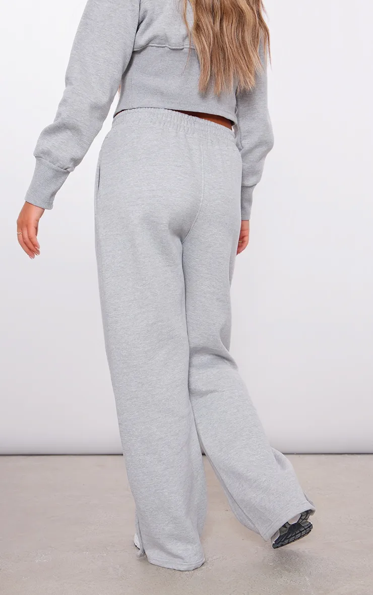 Ash Grey Mid Rise Wide Leg Joggers sold by Pretty Little Thing product image thumbnail 3