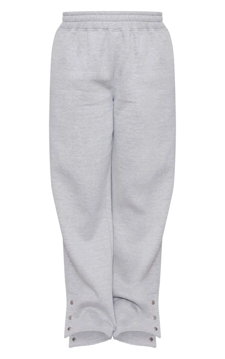Ash Grey Mid Rise Wide Leg Joggers sold by Pretty Little Thing product image thumbnail 5