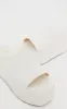 White PU Square Toe Platform Mules sold by Pretty Little Thing