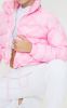 PRETTYLITTLETHING Pink Tonal Logo Cropped Puffer sold by Pretty Little Thing