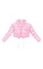 PRETTYLITTLETHING Pink Tonal Logo Cropped Puffer sold by Pretty Little Thing
