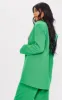 Tall Green Shoulder Pad Oversized Double Breasted Blazer sold by Pretty Little Thing