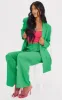 Tall Green Shoulder Pad Oversized Double Breasted Blazer sold by Pretty Little Thing