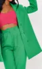 Tall Green Shoulder Pad Oversized Double Breasted Blazer sold by Pretty Little Thing