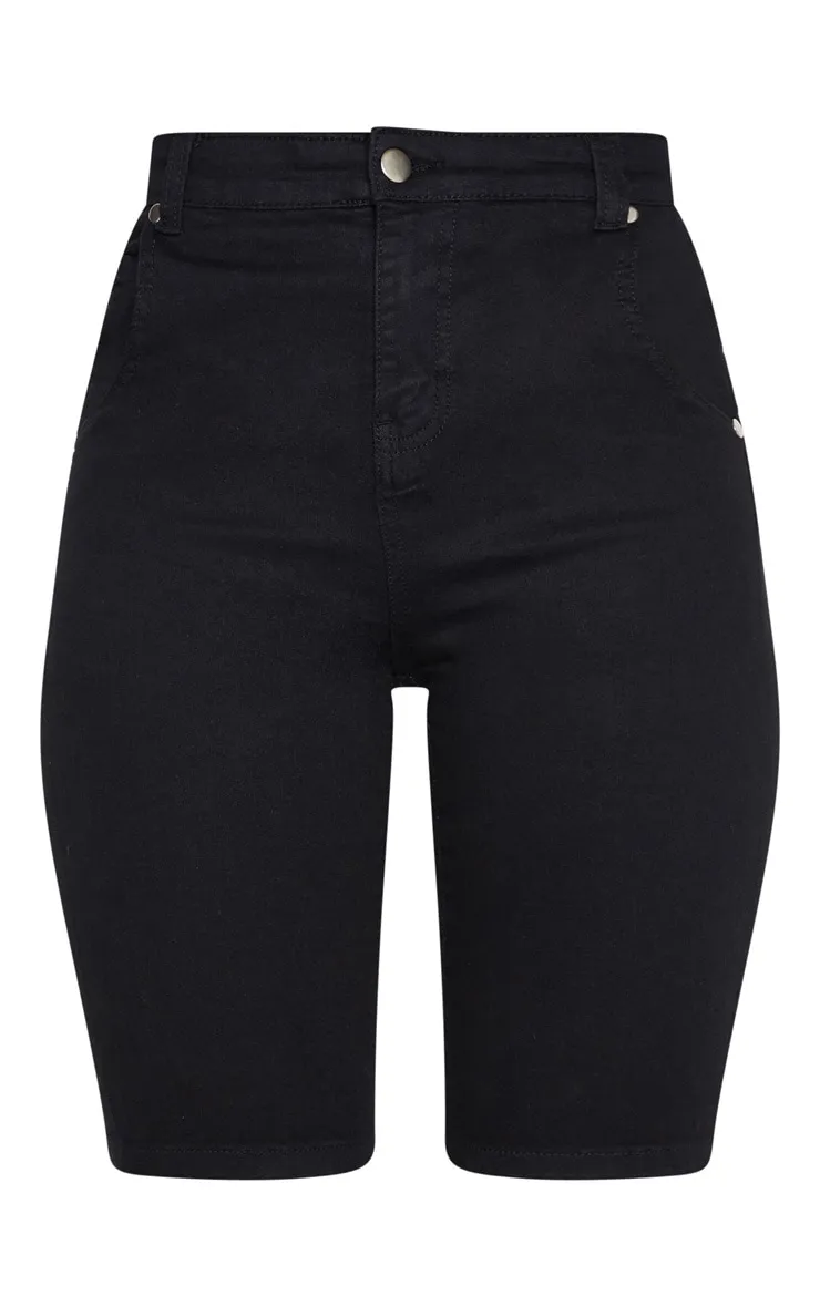 Black Denim Cycling Shorts sold by Pretty Little Thing product image thumbnail 3