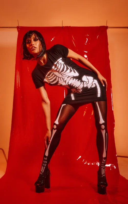 Tights Skeleton Print sold by Pretty Little Thing