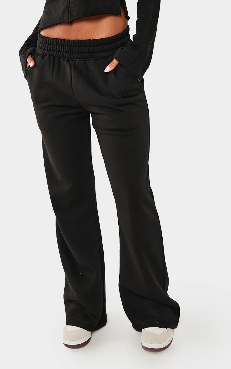 PRETTYLITTLETHING Black Low Rise Wide Leg Joggers sold by Pretty Little Thing product image thumbnail 2