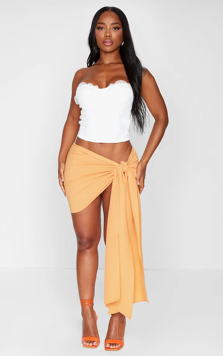 Shape White Woven Lace Bandeau Corset sold by Pretty Little Thing product image thumbnail 3