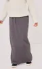 Maternity Charcoal Tie Front Maxi Skirt sold by Pretty Little Thing