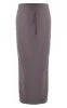 Maternity Charcoal Tie Front Maxi Skirt sold by Pretty Little Thing