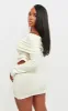 Shape Cream Soft Knit Extreme Foldover Long Sleeve Ruched Side Top sold by Pretty Little Thing
