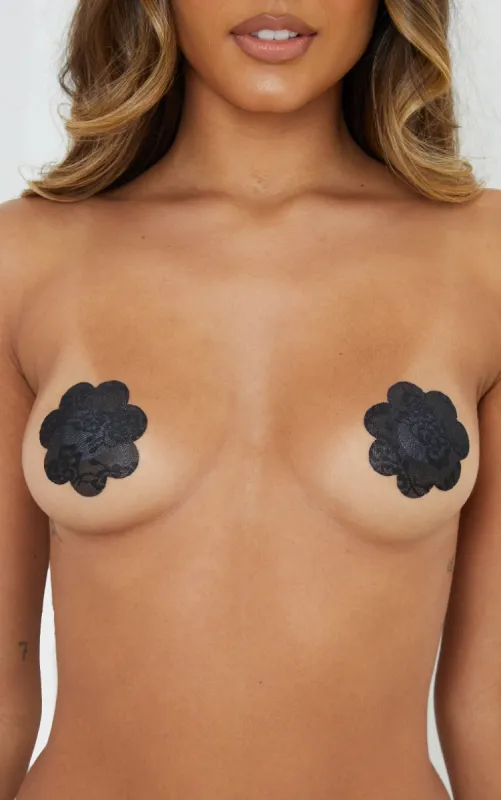 Black 6 Pack Lace Nipple Covers sold by Pretty Little Thing
