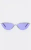 Purple Clear Lens Visor Sunglasses sold by Pretty Little Thing