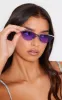 Purple Clear Lens Visor Sunglasses sold by Pretty Little Thing