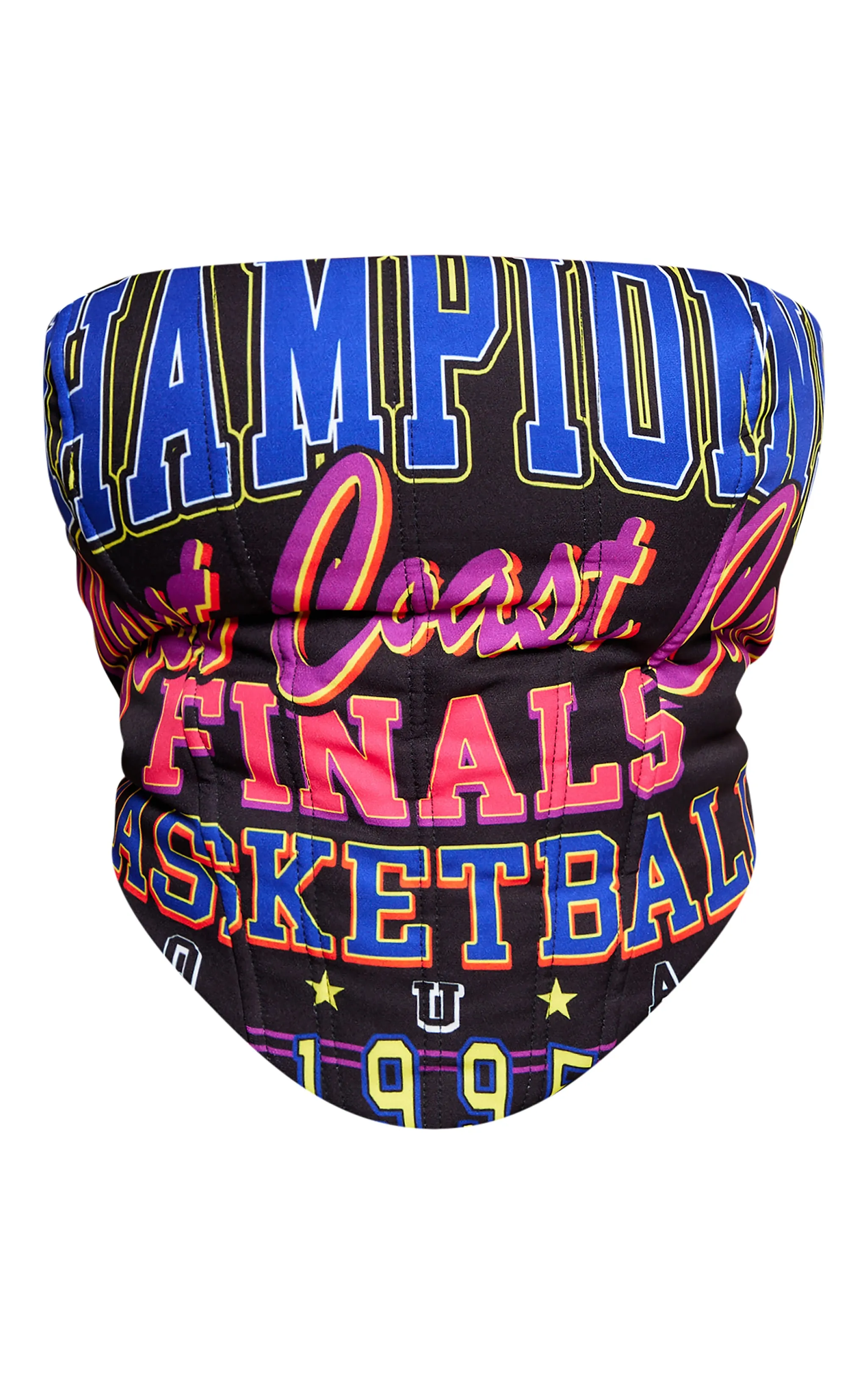 Shape Black Padded Logo Corset Top sold by Pretty Little Thing product image thumbnail 5