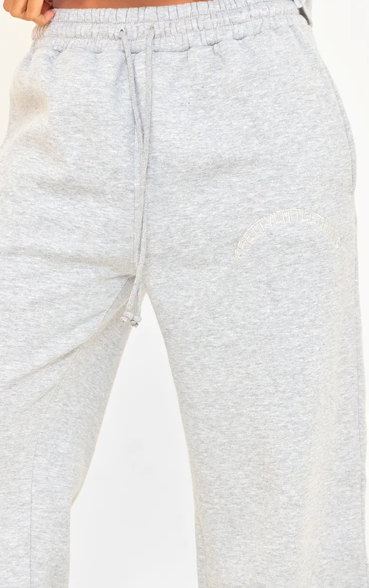 PRETTYLITTLETHING Tall Grey Marl Drawstring Wide Leg Joggers sold by Pretty Little Thing product image thumbnail 4