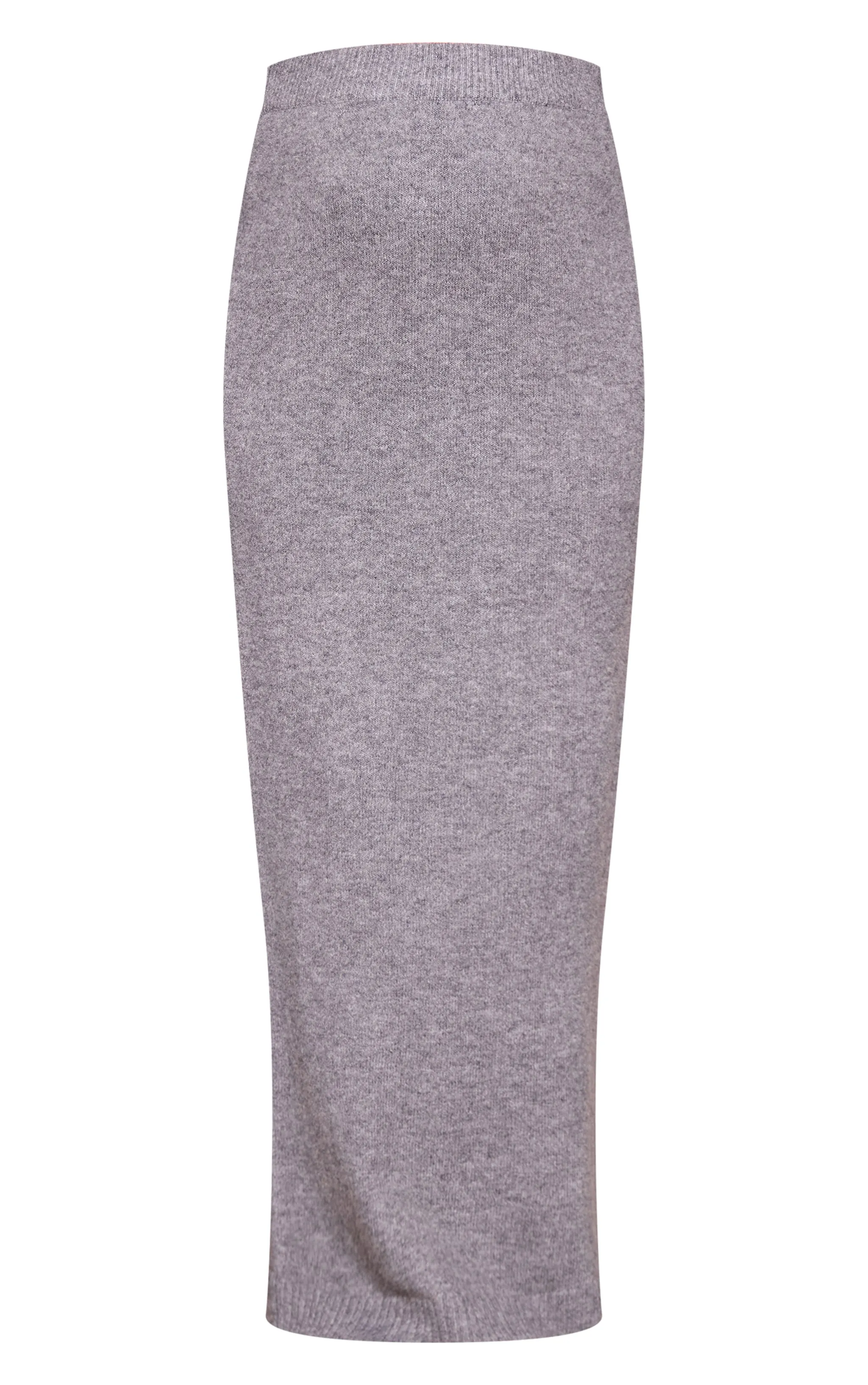 Maternity Grey Melange Soft Knit Maxi Skirt sold by Pretty Little Thing product image thumbnail 5