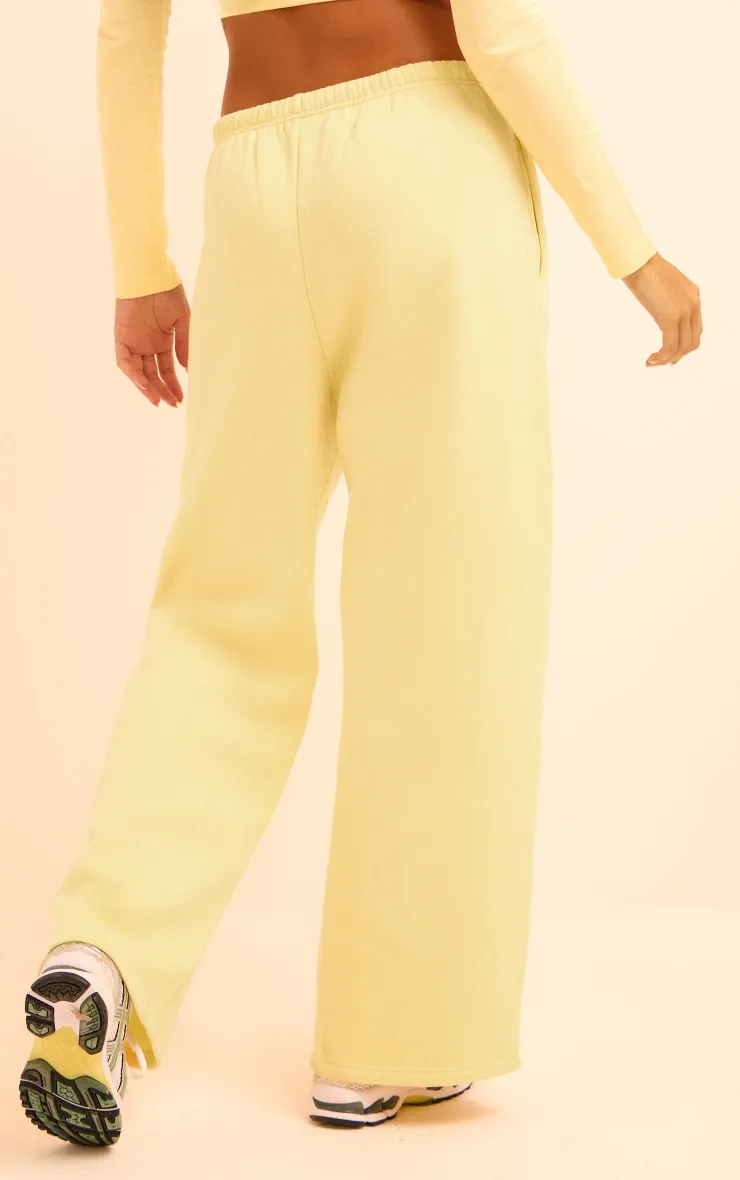 Butter Yellow PLT Studio Archive Puff Print Thin Waistband Joggers sold by Pretty Little Thing product image thumbnail 3