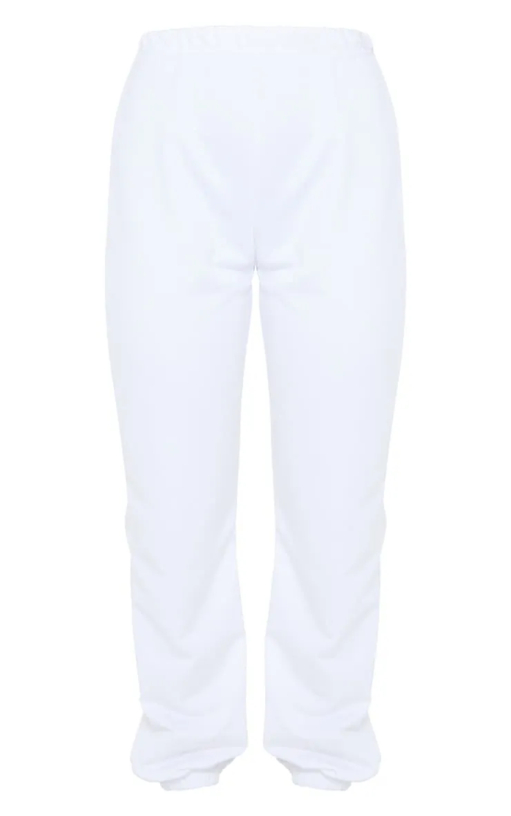 White Basic Cuffed Hem Joggers sold by Pretty Little Thing product image thumbnail 5