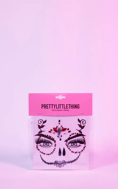 PRETTYLITTLETHING Red Skull Queen Face Jewels sold by Pretty Little Thing