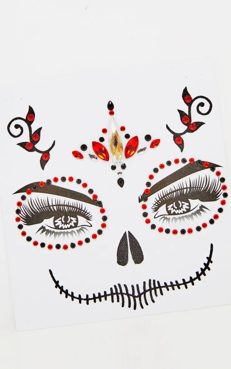 PRETTYLITTLETHING Red Skull Queen Face Jewels sold by Pretty Little Thing product image thumbnail 4