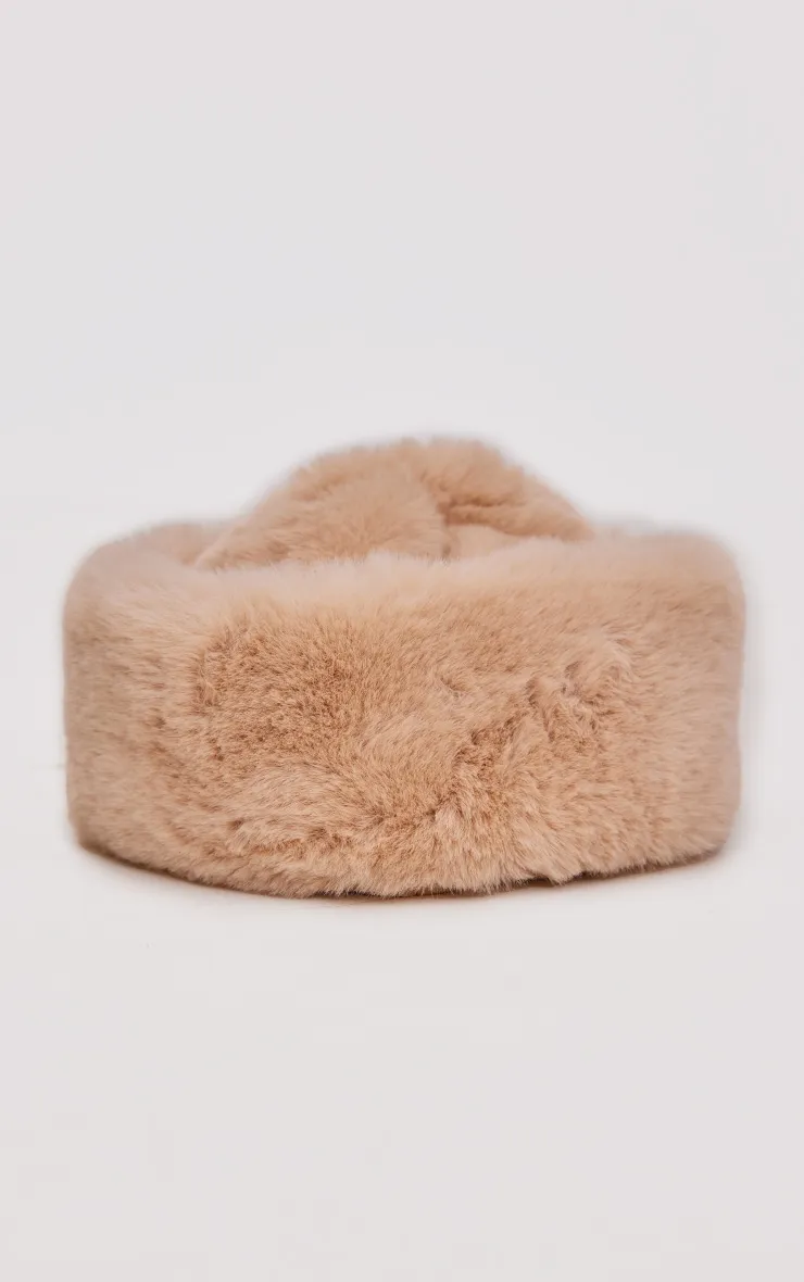 Beige Soft Faux Fur Beanie sold by Pretty Little Thing product image thumbnail 2