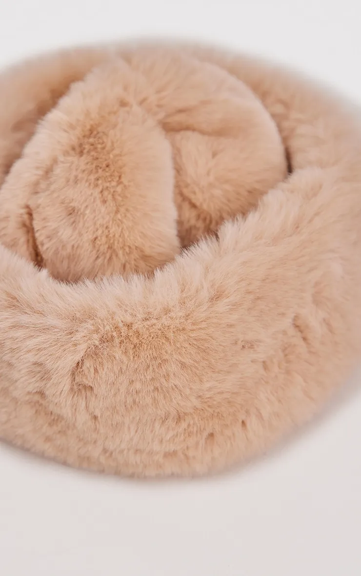 Beige Soft Faux Fur Beanie sold by Pretty Little Thing product image thumbnail 3