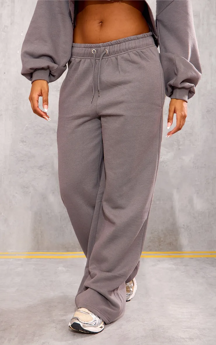 Charcoal Graphic Oversized Wide Leg Joggers sold by Pretty Little Thing product image thumbnail 2