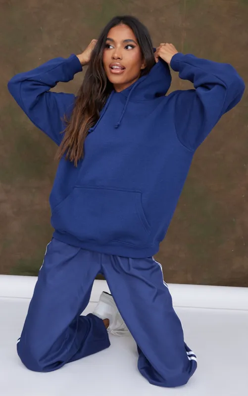 Navy Oversized Sweat Hoodie sold by Pretty Little Thing