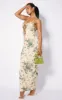 Multi Tie Dye Print Tie Detail Mesh Maxi Dress sold by Pretty Little Thing