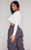 Shape White Slinky Twist Front Crop Top sold by Pretty Little Thing